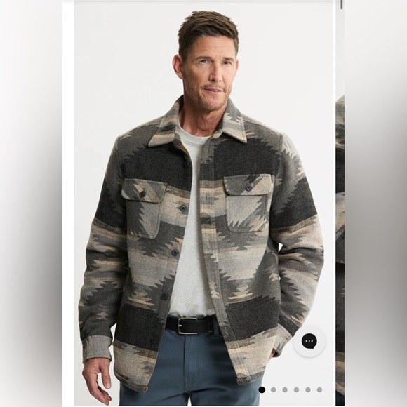 BLUE Jachs Mew York Sherpa lined wool jacket - Picture 1 of 8